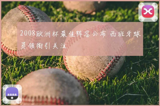 2008欧洲杯最佳阵容公布 西班牙球员领衔引关注